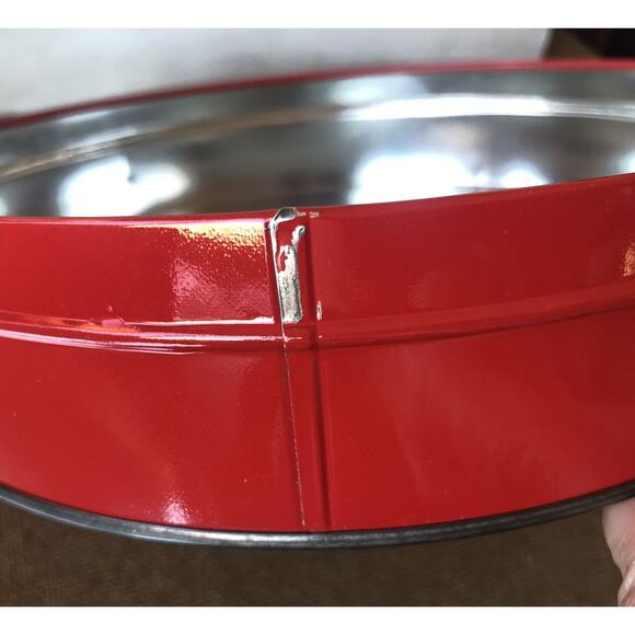 Vintage Brach’s Comtessa Chocolates Candy Gift Tin Red Rose Lace Doily Romantic - Picture 5 of 16